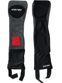 Icetec | Velcro closure. Cut-resistant shin/ankle protectors