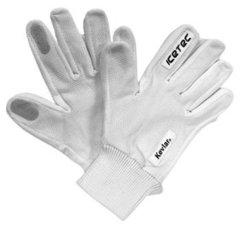 Icetec | Cut-resistant Short Track Skating Gloves - White