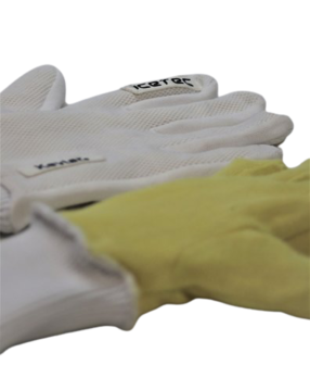 Icetec | Cut-resistant Short Track Skating Gloves - White