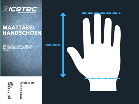 Icetec | Snijvaste Schaatshandschoenen - Zwart/Wit