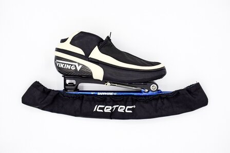 Icetec | Schaatshoezen van stof- Zwart