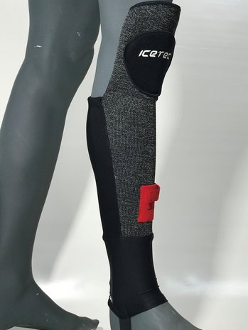 Icetec | Elastic strap. Cut-resistant shin/ankle protectors