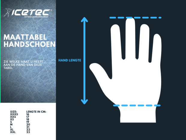 Icetec | Level 1 Snijvaste Schaatshandschoenen - Wit